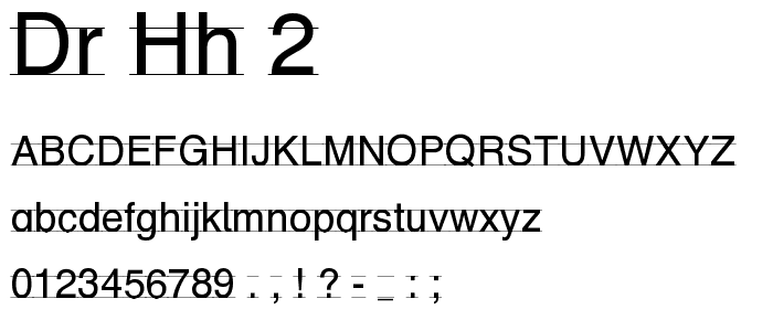 DR HH 2 font